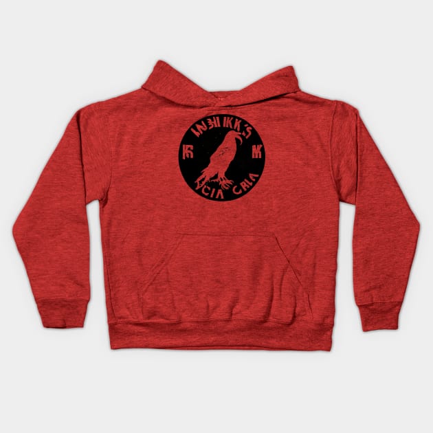 BLACK MRRANNE RED ACIDRAVEN Kids Hoodie by BLACK MRRANNE